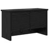 vidaXL Porte-manteau mural Montage mural Ch&ecirc;ne noir 50 x 20 x 30 cm