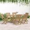 vidaXL Chaises de jardin pliantes lot de 6 54,5x58x90 cm bois d'acacia