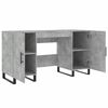 vidaXL Bureau gris b&eacute;ton 140x50x75 cm bois d'ing&eacute;nierie
