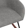 vidaXL Chaise &agrave; bascule Gris clair Tissu