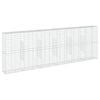 vidaXL Panier gabion avec couvercle 600x50x200 cm fer galvanis&eacute;