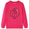 Sweatshirt pour enfants rose vif 116