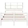 vidaXL Lit bibliothèque sans matelas blanc 140x190 cm bois pin massif
