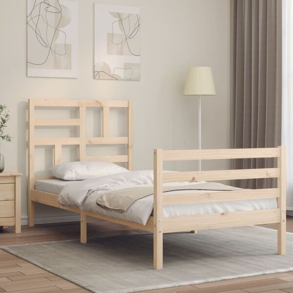 vidaXL Cadre de lit sans matelas bois massif