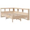vidaXL Lit biblioth&egrave;que sans matelas 140x200 cm bois massif de pin