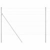 vidaXL Cl&ocirc;ture en fil soud&eacute; pour sol 25 x 1,5 m Acier galvanis&eacute; Maille