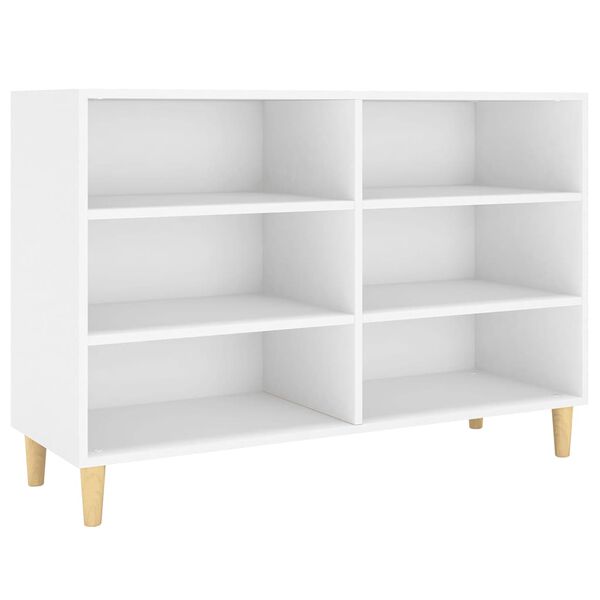 vidaXL Buffet blanc 103,5x35x70 cm bois d'ingénierie