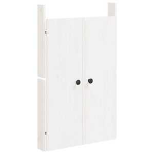 vidaXL Portes de cuisine d'ext&eacute;rieur MEPPEL blanc 50x9x82 cm bois pin massif