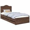 vidaXL Cadre de lit Ch&ecirc;ne brun 100 x 200 cm Bois Ing&eacute;nierie