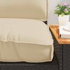 vidaXL Ensemble de coussins 3 pcs Beige Tissu Oxford