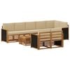 vidaXL Ensemble de canap&eacute;s d'ext&eacute;rieur 8 pc Natural