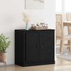 vidaXL Buffet Ch&ecirc;ne noir 70 x 35,5 x 67,5 cm Bois d'ing&eacute;nierie