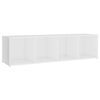 vidaXL Ensemble de meubles TV 4 pcs Blanc Bois d'ingénierie
