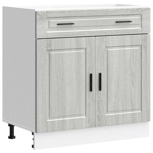 vidaXL Armoire de cuisine Porto sonoma gris bois d'ing&eacute;nierie