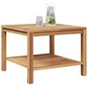 vidaXL Table basse Marron 60 x 60 x 45 cm Bois de teck solide