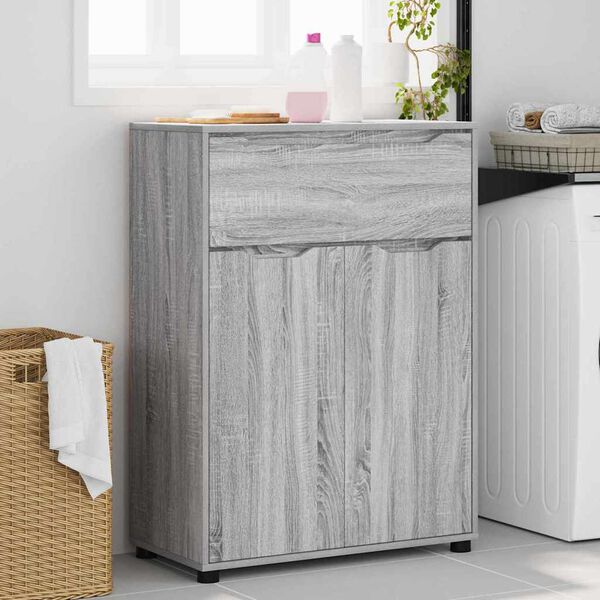 vidaXL Cabinet de salle de bain Gris Sonoma 72,5 x 36,5 x 100 cm