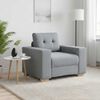 vidaXL Fauteuil Gris clair 100x78x80 cm Tissu
