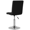 vidaXL Chaise pivotante de salle &agrave; manger Noir Tissu