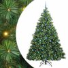 vidaXL Sapin de No&euml;l artificiel avec 300 LED Vert 210 cm PE et PVC