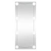 vidaXL Miroir mural avec lumi&egrave;res LED 40x80 cm verre rectangulaire