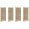 vidaXL Porte de Cabinet 4 pi&egrave;ces Naturel 49,5 x 2,1 x 110 cm