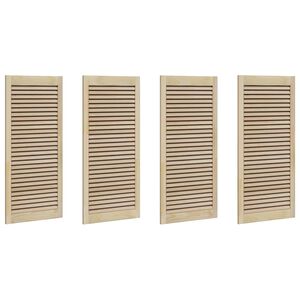 vidaXL Porte de Cabinet 4 pi&egrave;ces Naturel 49,5 x 2,1 x 110 cm