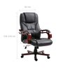 vidaXL Chaise de bureau Noir Similicuir