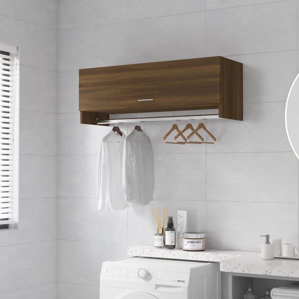 vidaXL Garde-robe Ch&ecirc;ne marron 100x32,5x35 cm Bois d'ing&eacute;nierie