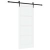 vidaXL Porte coulissante ORKDAL Blanc et noir 83 x 202 cm