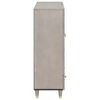 vidaXL Haut Armoire Gris et or 60 x 33 x 100 cm Bois de mangue massif
