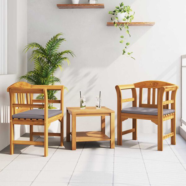 vidaXL Banc rose Naturel 68,5 x 46 x 82,5 cm Bois d'Acacia Massif