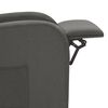 vidaXL Fauteuil inclinable &eacute;lectrique Gris fonc&eacute; Tissu