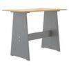 vidaXL Table &agrave; manger et banc REINE marron miel gris bois pin solide