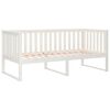 vidaXL Lit de jour sans matelas blanc 100x200 cm bois de pin massif