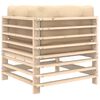 vidaXL Canap&eacute; d'angle avec coussins bois de pin solide