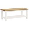 vidaXL Table basse 110x55x40 cm Bois de ch&ecirc;ne massif