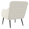 vidaXL Fauteuil Crème 63x76x80 cm Velours