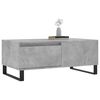 vidaXL Table basse Gris b&eacute;ton 90x50x36,5 cm Bois d'ing&eacute;nierie