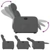 vidaXL Fauteuil inclinable Gris fonc&eacute; Tissu