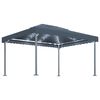 vidaXL Tonnelle et guirlande lumineuse &agrave; LED 4x3m Anthracite Aluminium