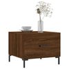 vidaXL Table basse Ch&ecirc;ne marron 50x50x40 cm Bois d'ing&eacute;nierie