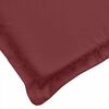 vidaXL Coussins de chaise dossier bas lot de 4 rouge bordeaux m&eacute;lang&eacute;