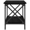 vidaXL Table d'appoint Ch&ecirc;ne noir 55 x 38 x 45 cm Bois d'ing&eacute;nierie