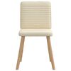 vidaXL Chaises à manger lot de 4 crème tissu