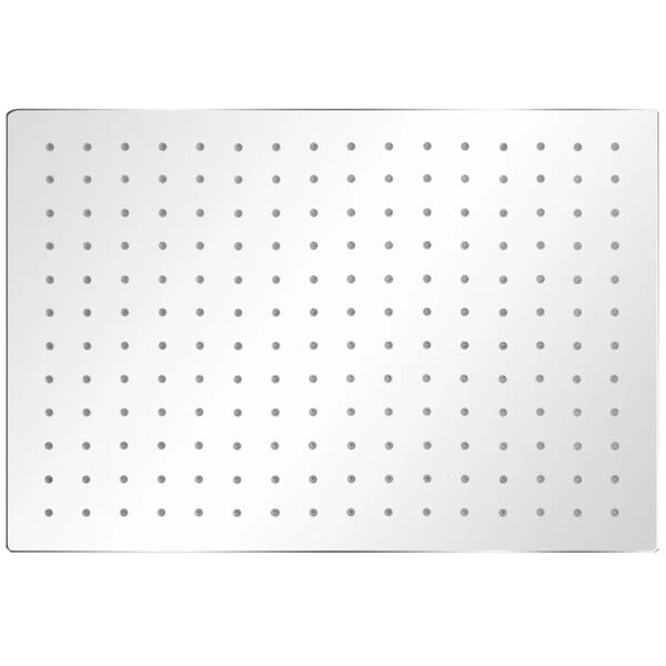 vidaXL Tête de douche plongeante rectangulaire acier inoxydable