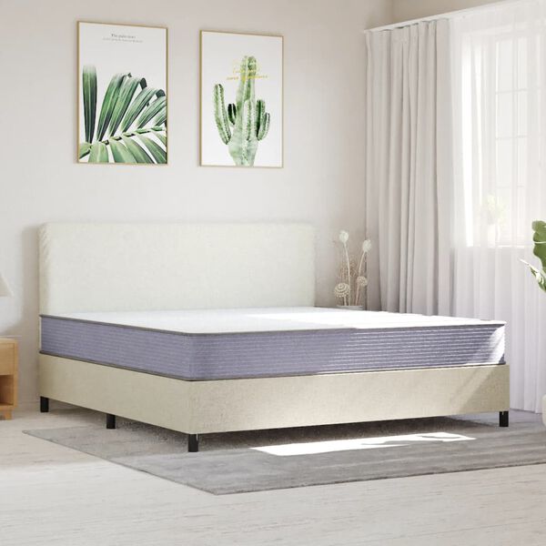 vidaXL Matelas en mousse moyennement doux 200x200 cm