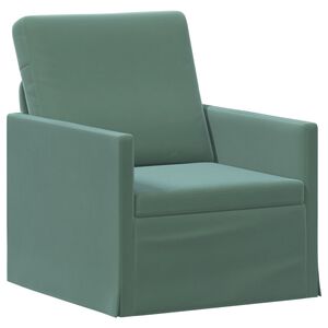 vidaXL Canap&eacute; simple Vert Mer 70 x 81 x 82 cm Velours (V)
