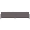 vidaXL Cadre de lit avec matelas Gris 120 x 190 cm tissu
