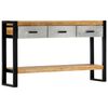 vidaXL Table console 130x30x76 cm Bois de manguier massif