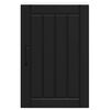 vidaXL Armoire murale de cuisine Lucca noir bois d'ing&eacute;nierie